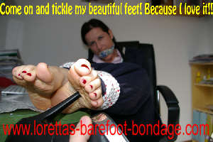 Lorettas Barefoot Bondage 